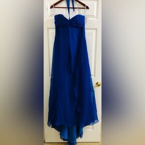 Impressions #1693 Royal Blue Long Chiffon Dress Size 8 NWT